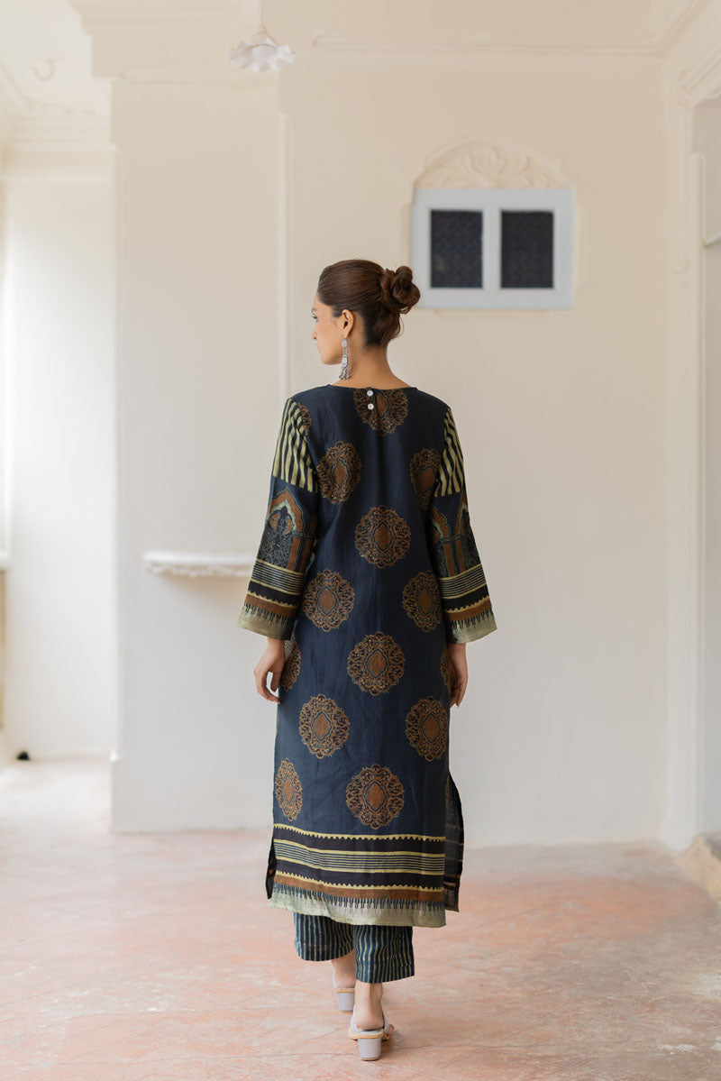 Chanderi Silk Classic Kurta Set of 2 - Mahnoor