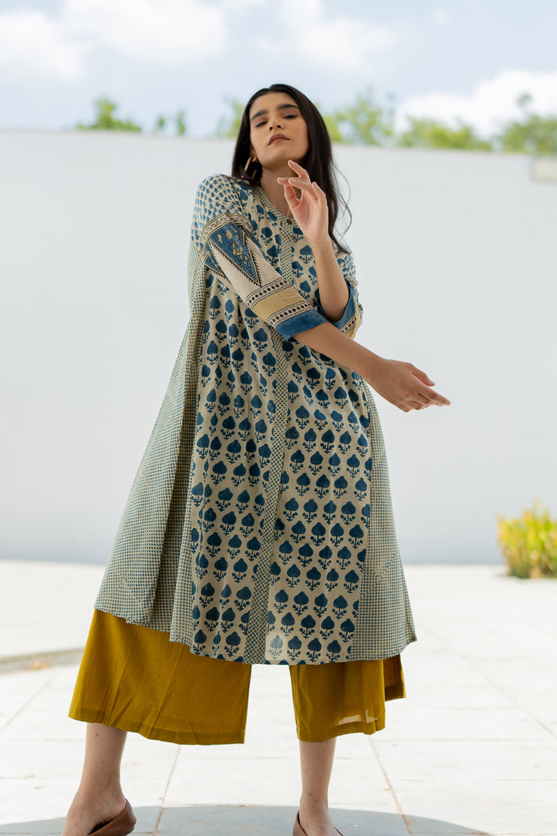 A-line Kurta - Ark Indigo