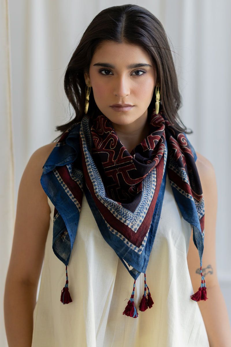Cotton Scarf - Avira Black