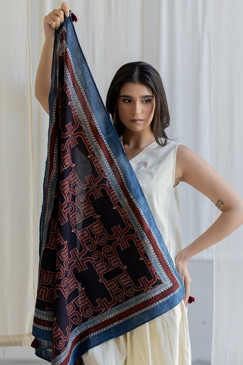 Cotton Scarf - Avira Black