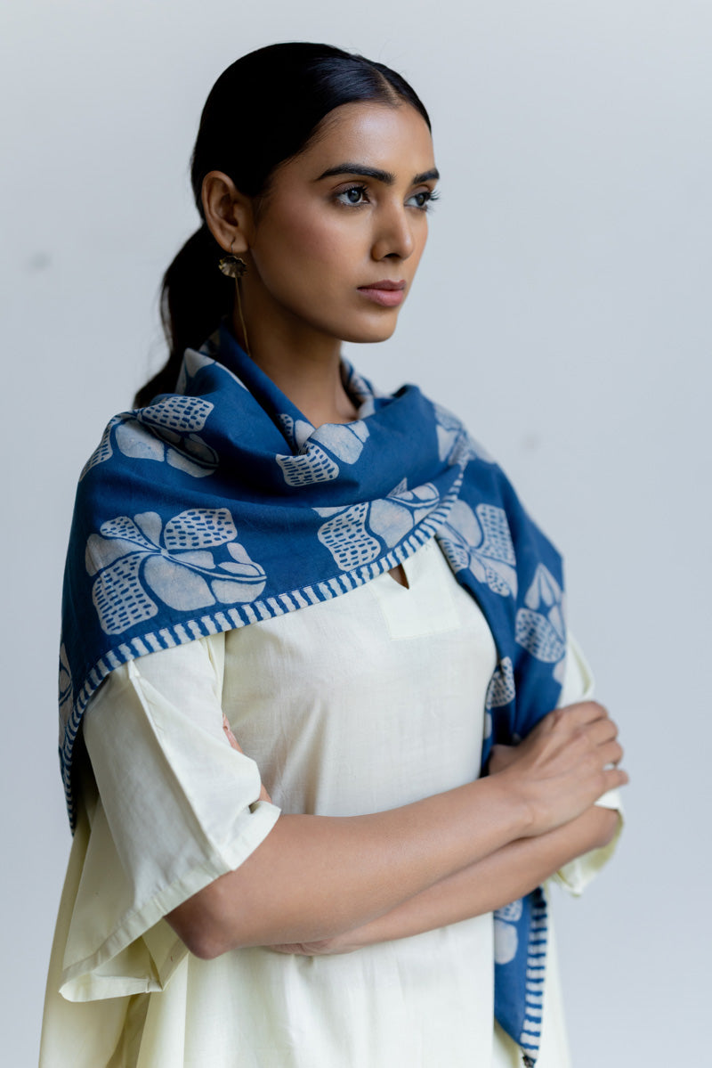 Cotton Scarf - Orah Indigo