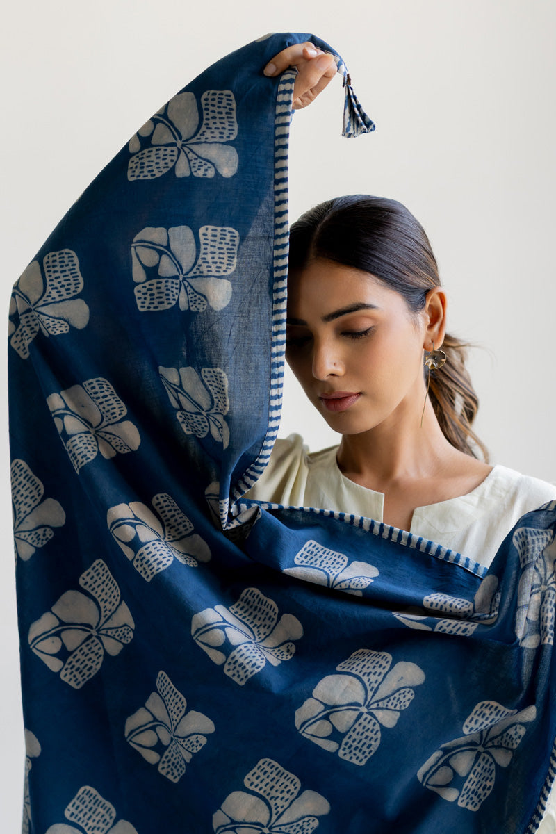 Cotton Scarf - Orah Indigo