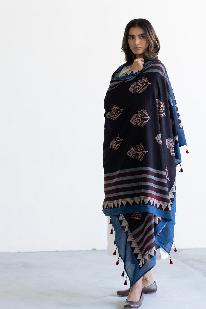 Cotton Dupatta - Zira