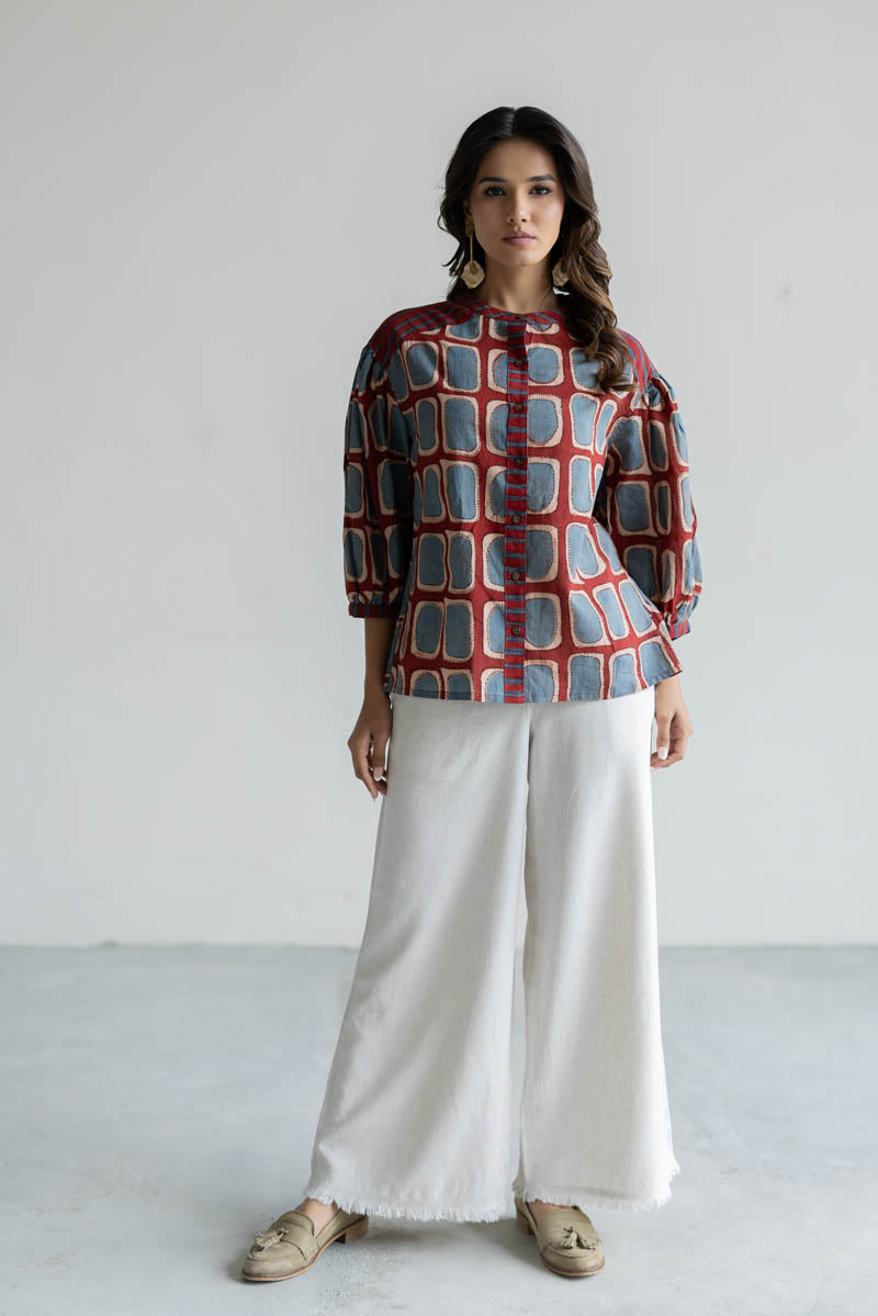 Amlan Top - Kumo Red