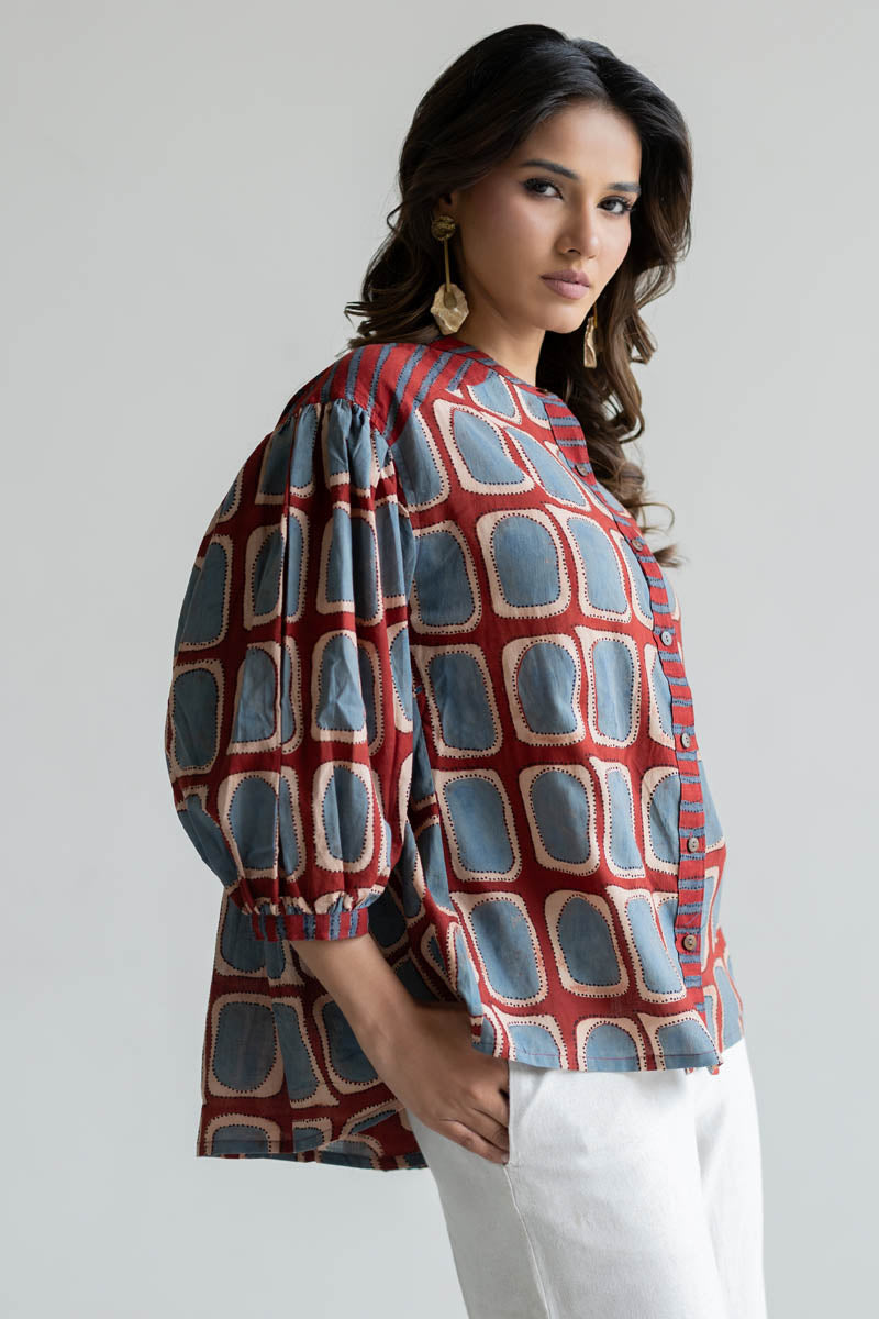 Amlan Top - Kumo Red