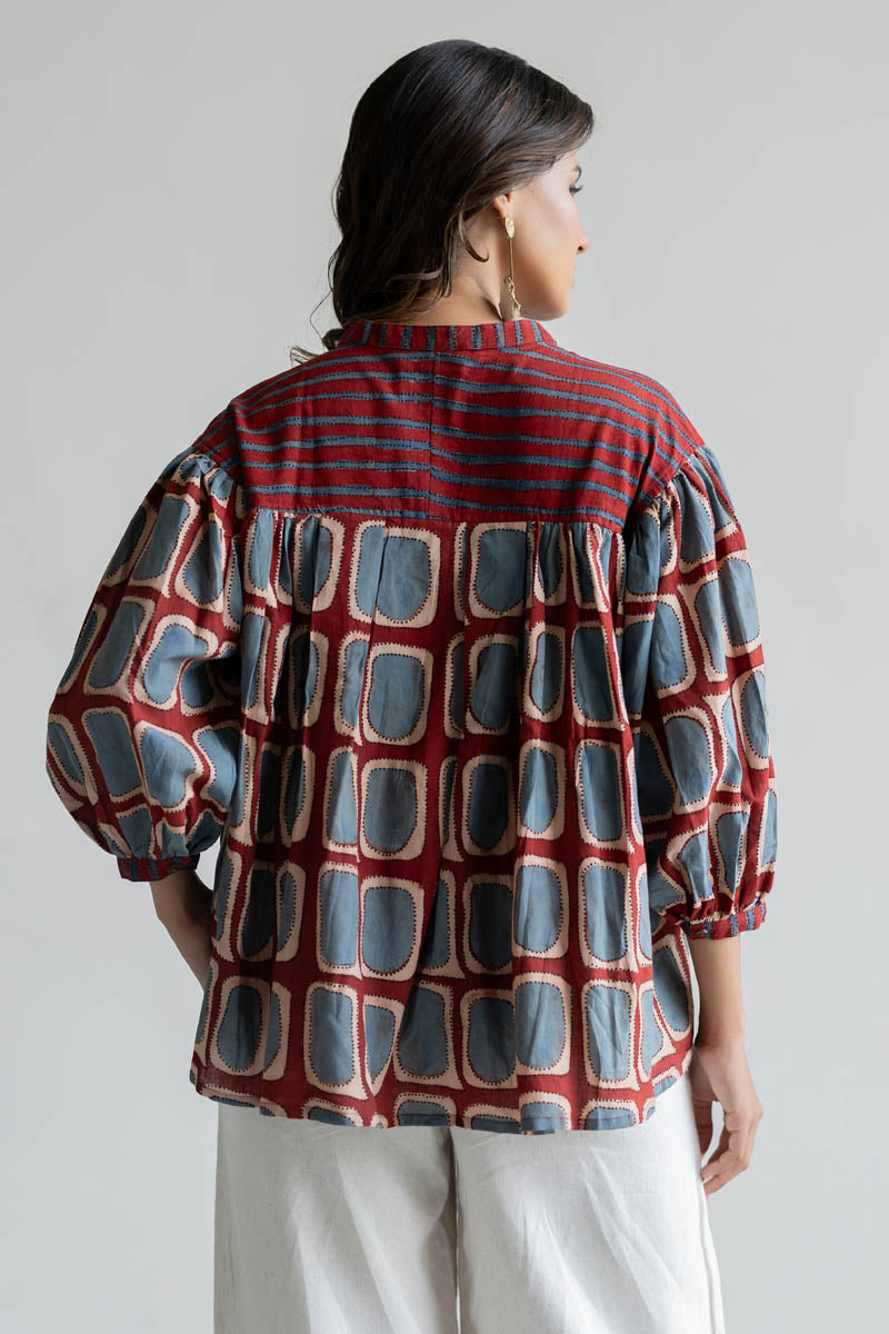 Amlan Top - Kumo Red