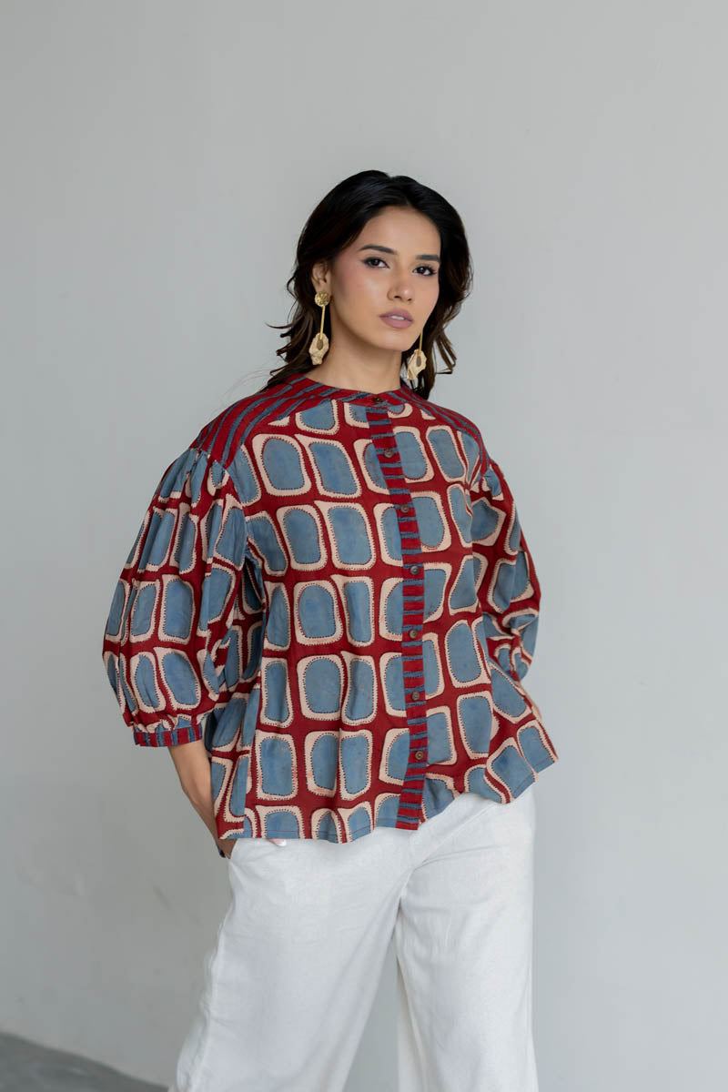 Amlan Top - Kumo Red