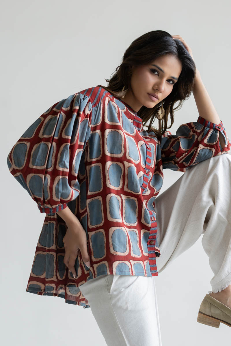 Amlan Top - Kumo Red