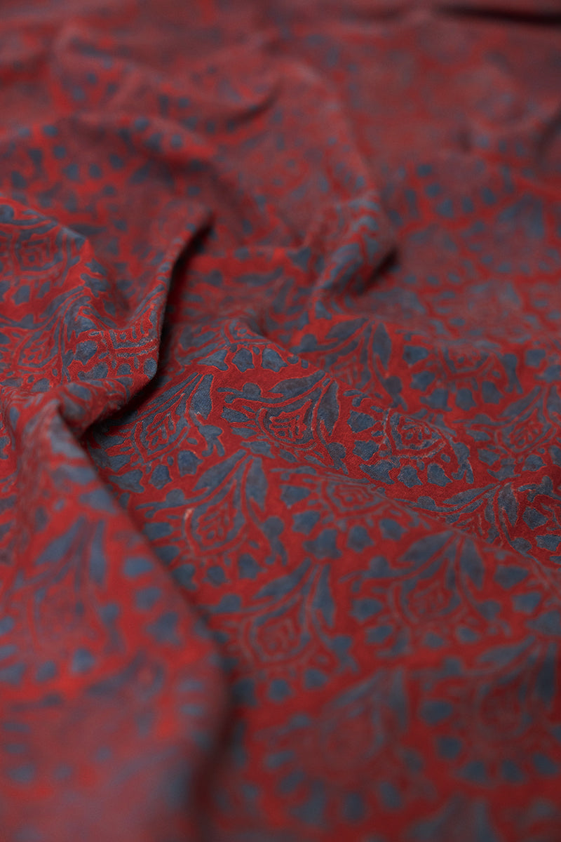 Cotton Fabric - Ilana Red & Indigo