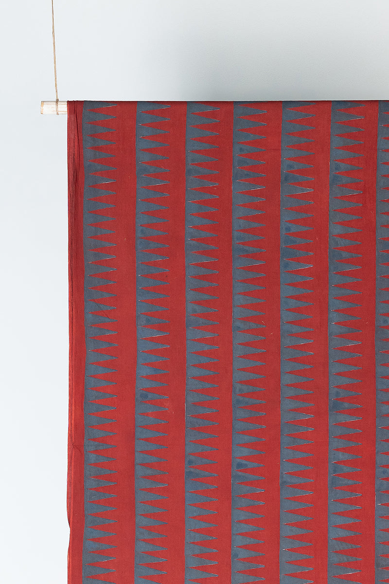 Cotton Fabric - Tavya Red & Indigo