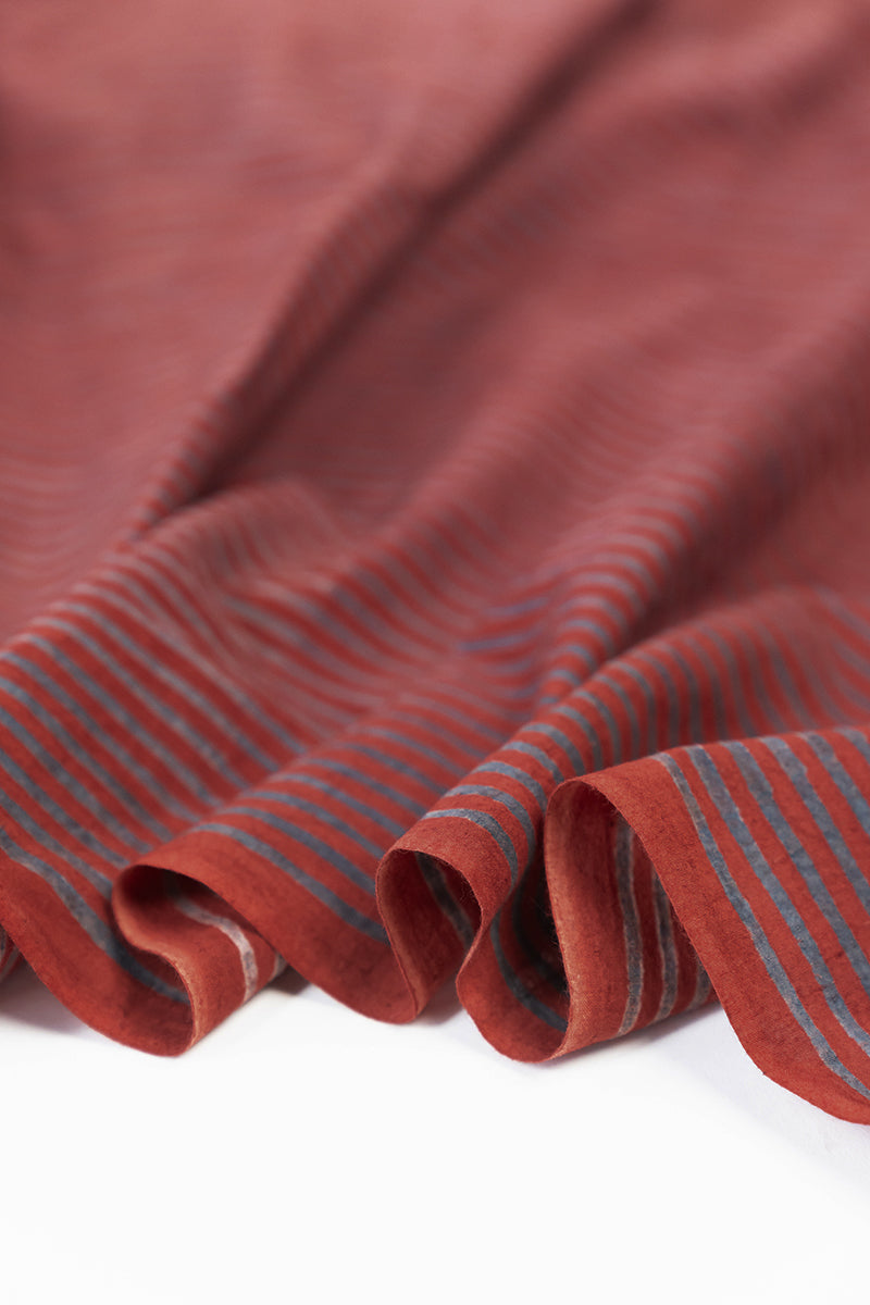 Cotton Fabric - Lekha Red & Indigo