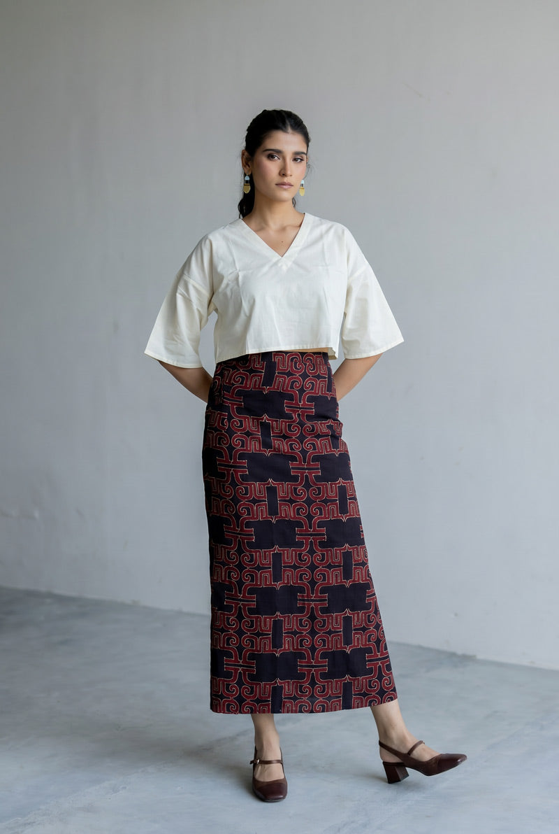 Set of 2 - Wrap Skirt & Top - Mrida 08