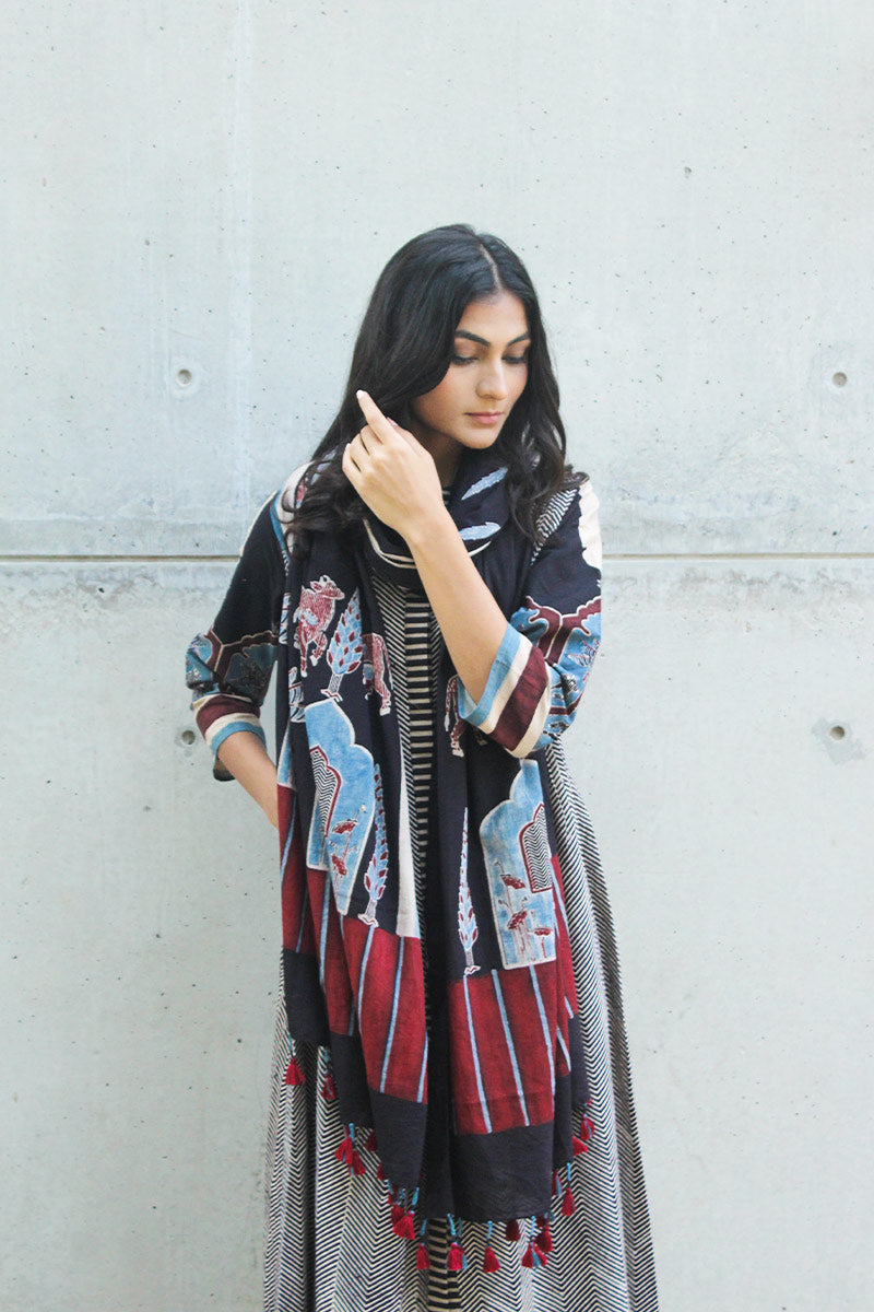 Set of 3 - Kurta, Culotte &  Dupatta 03
