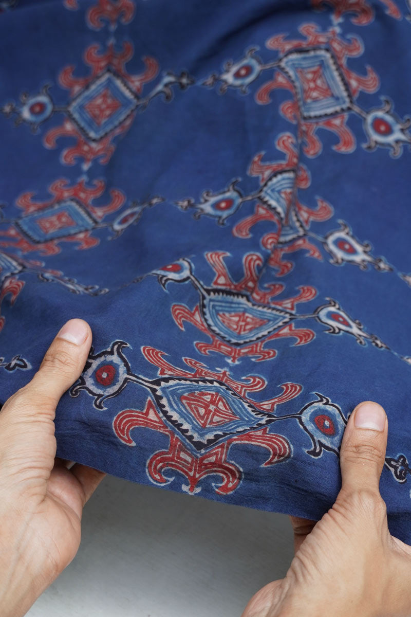 Cotton Fabric - Saaz Indigo