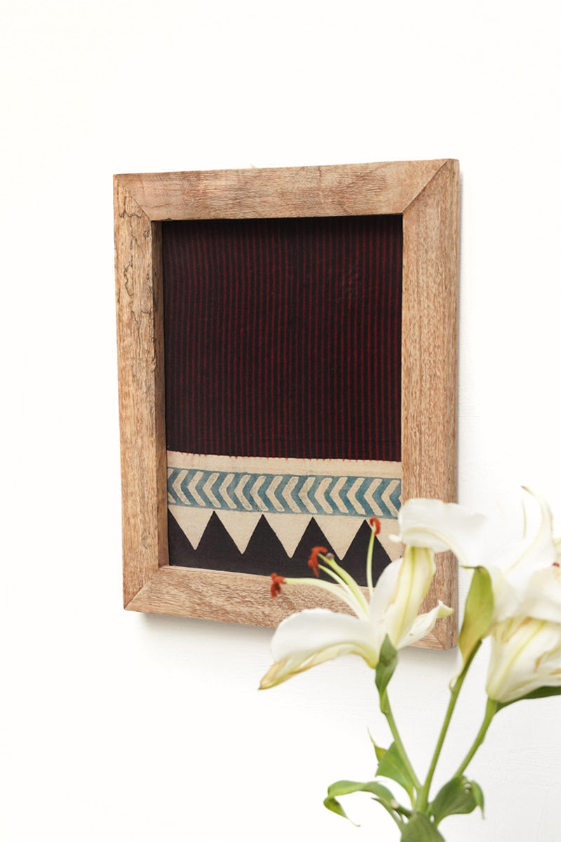 Wooden Frame with Stripe Motif - 20