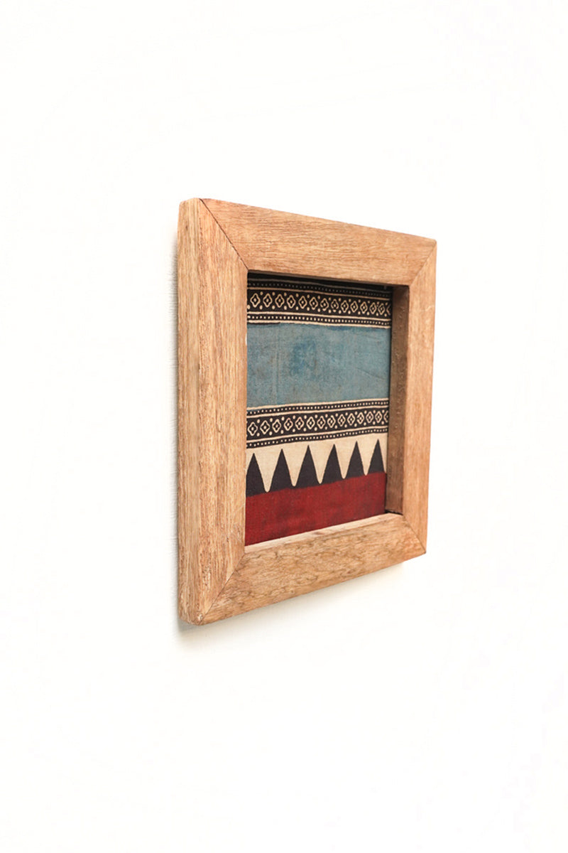 Wooden Frame with Stripe Motif - 19