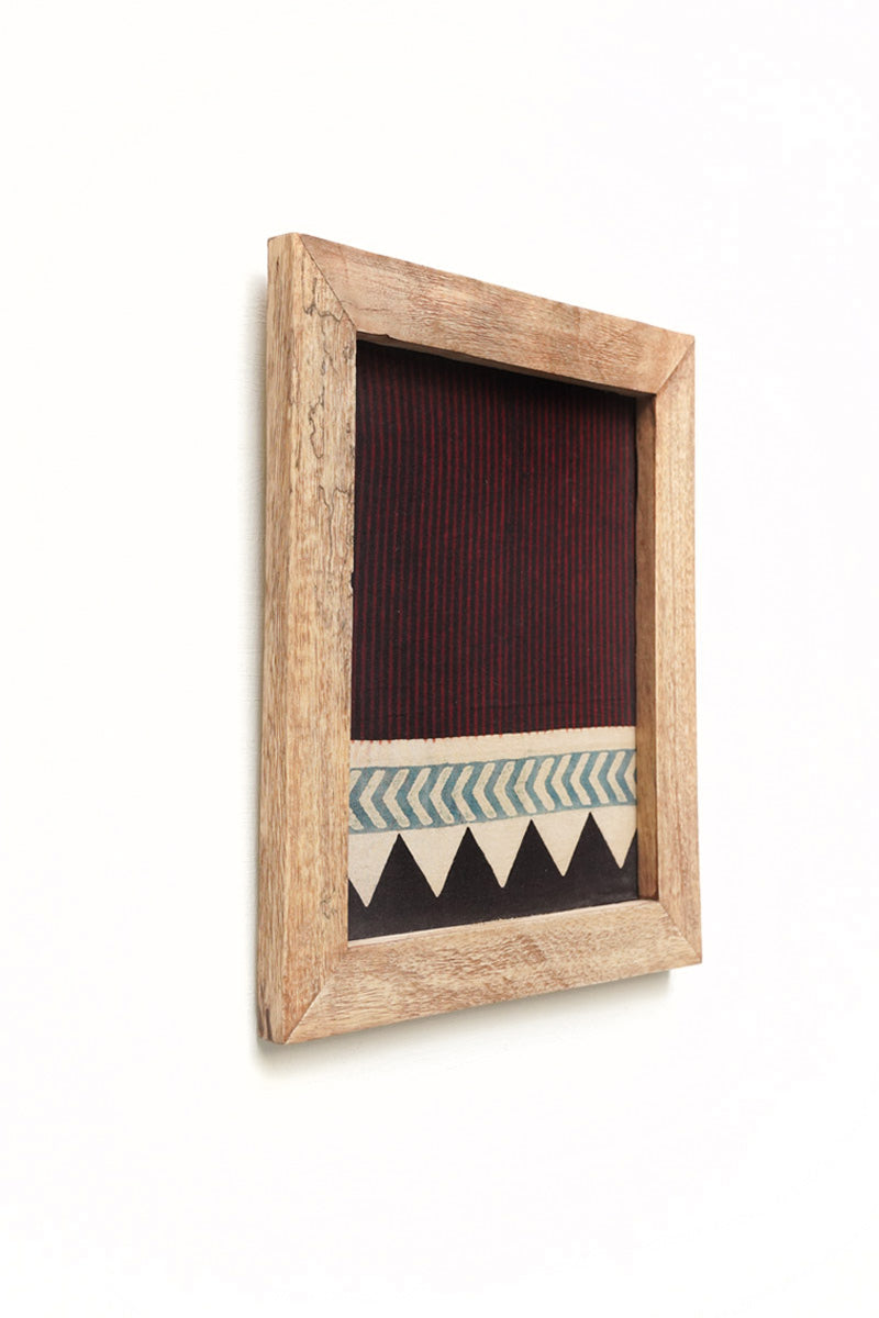 Wooden Frame with Stripe Motif - 20