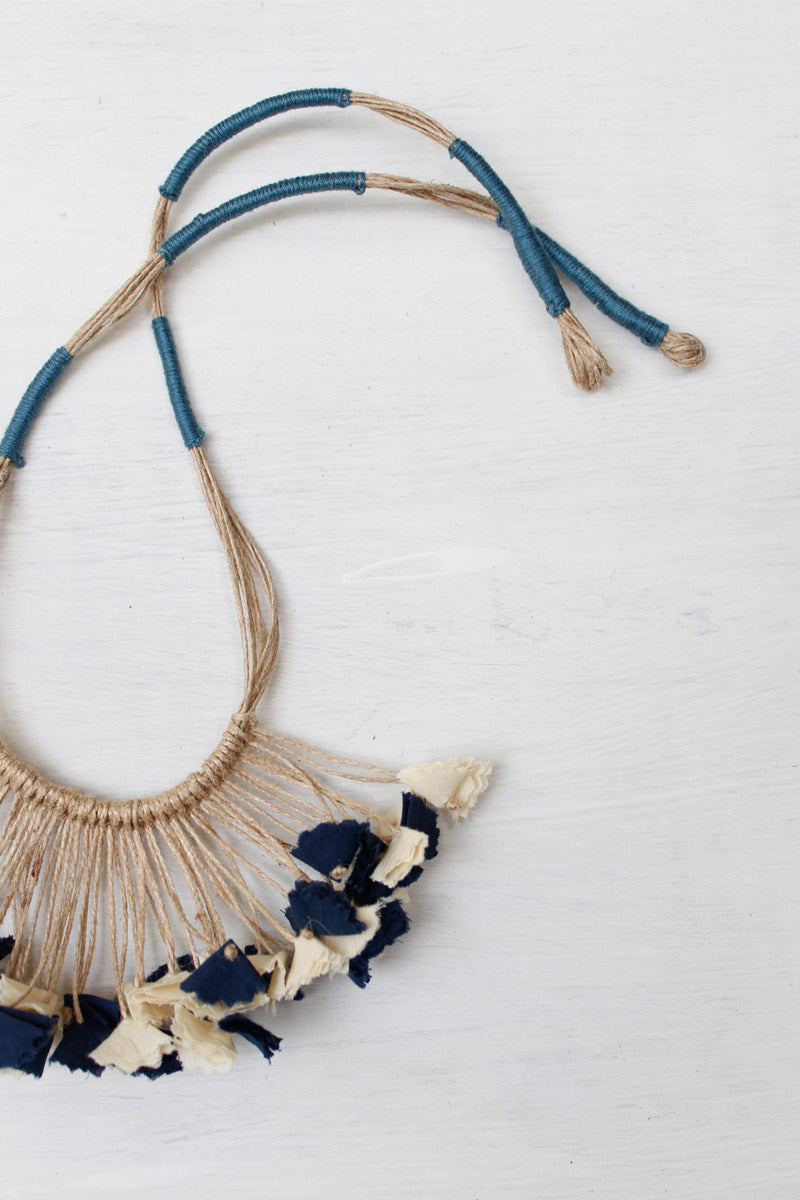 Handmade Textile Tassel Necklace – 5