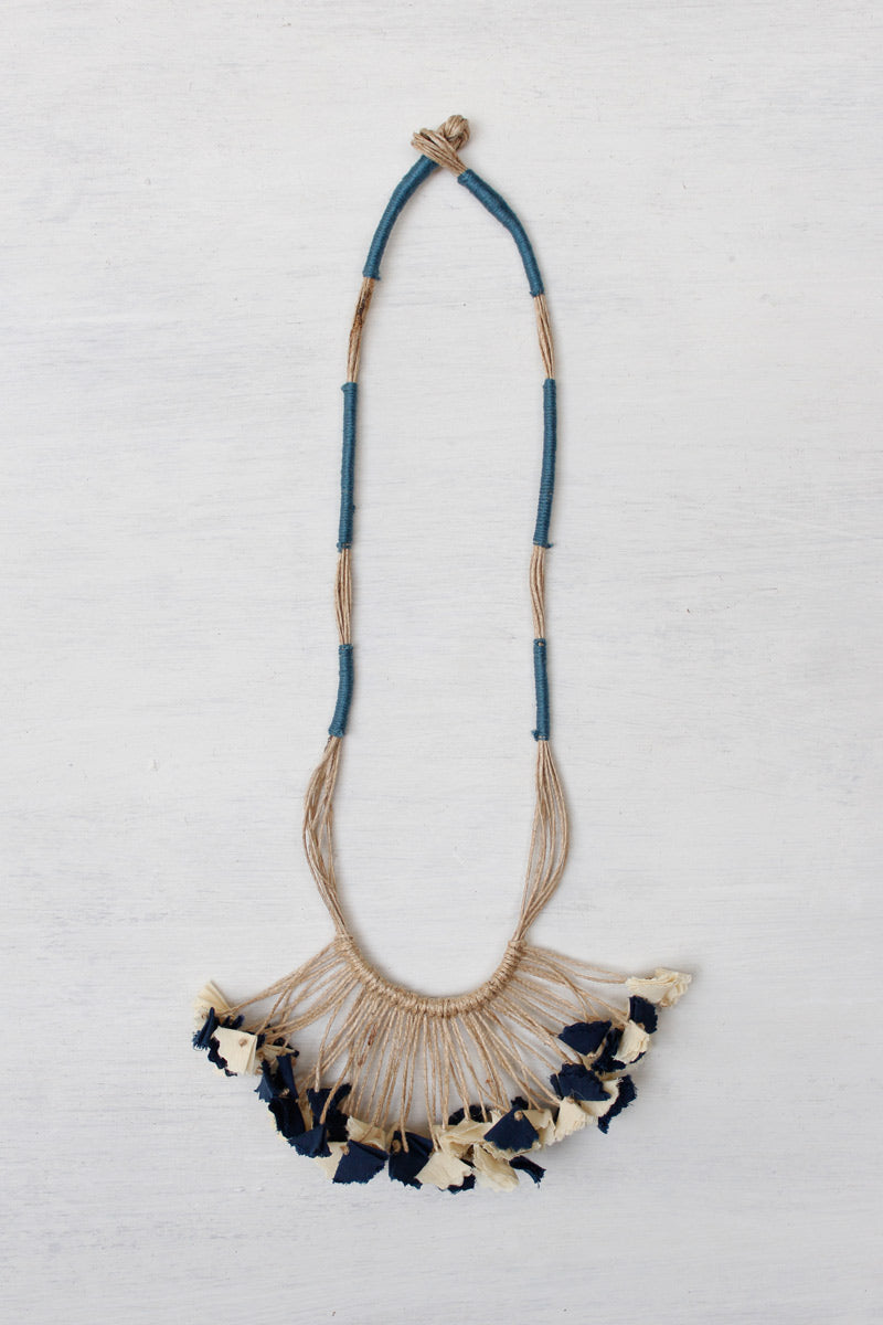 Handmade Textile Tassel Necklace – 5