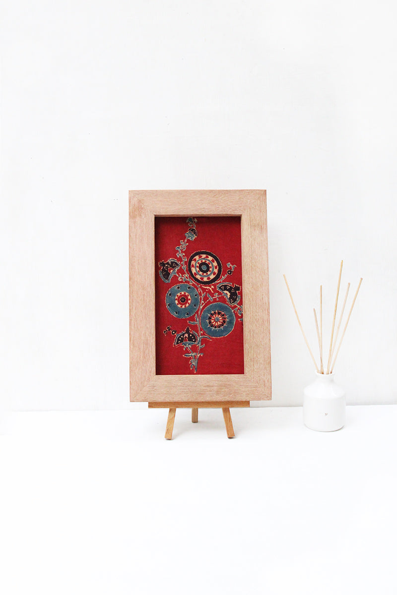 Wooden Frame with Floral Motif - 05