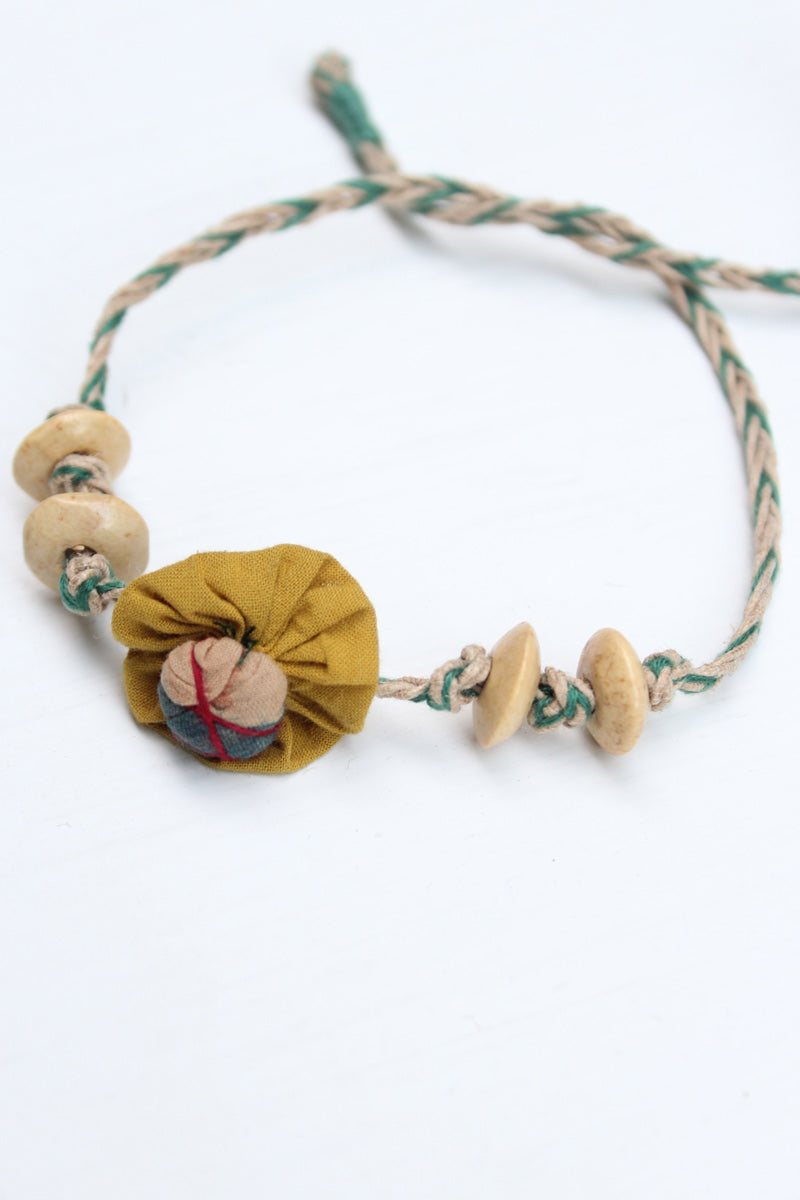 Bracelet – Flower & beads